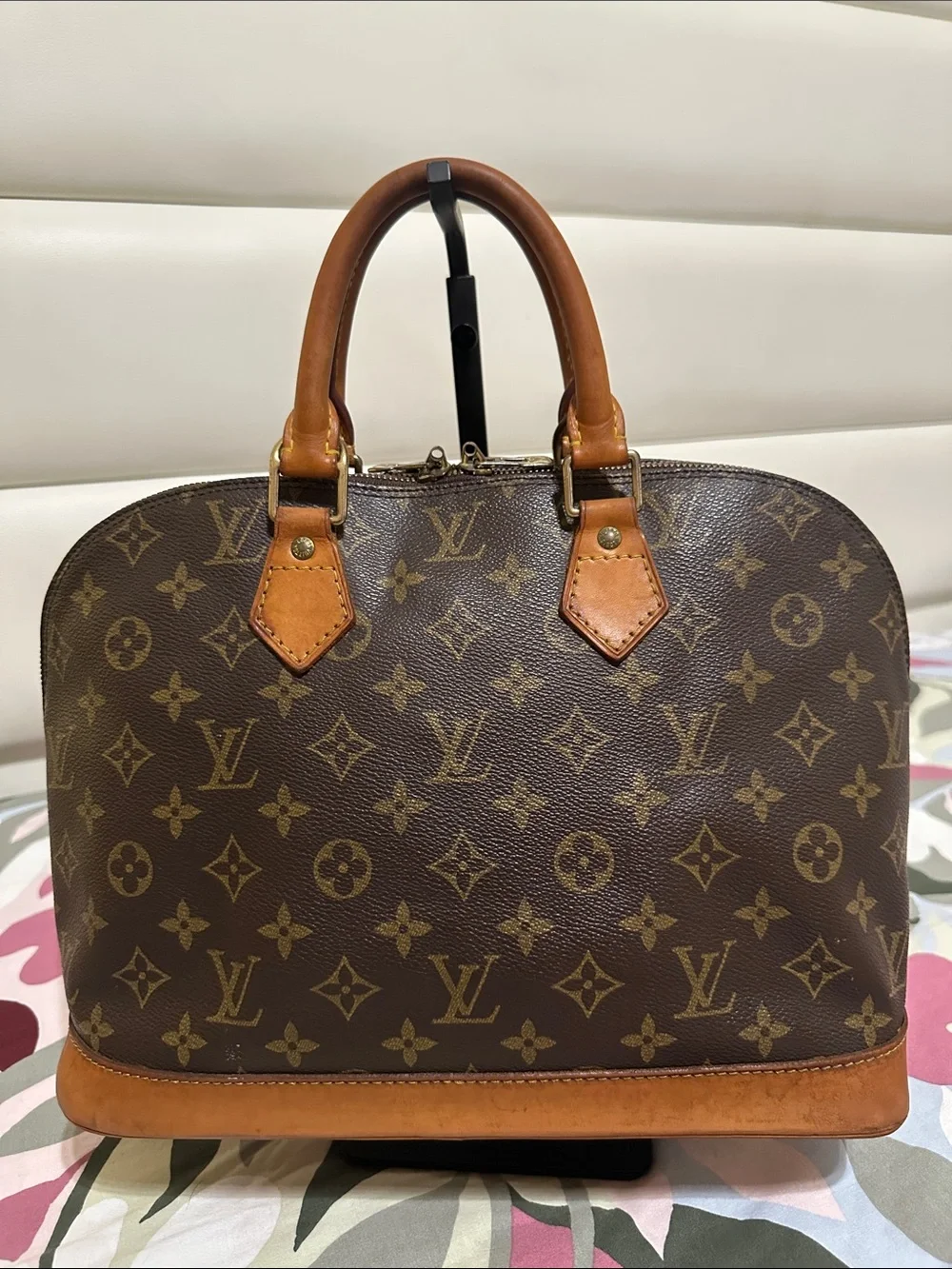 Louis Vuitton Brown Monogram Alma Satchel